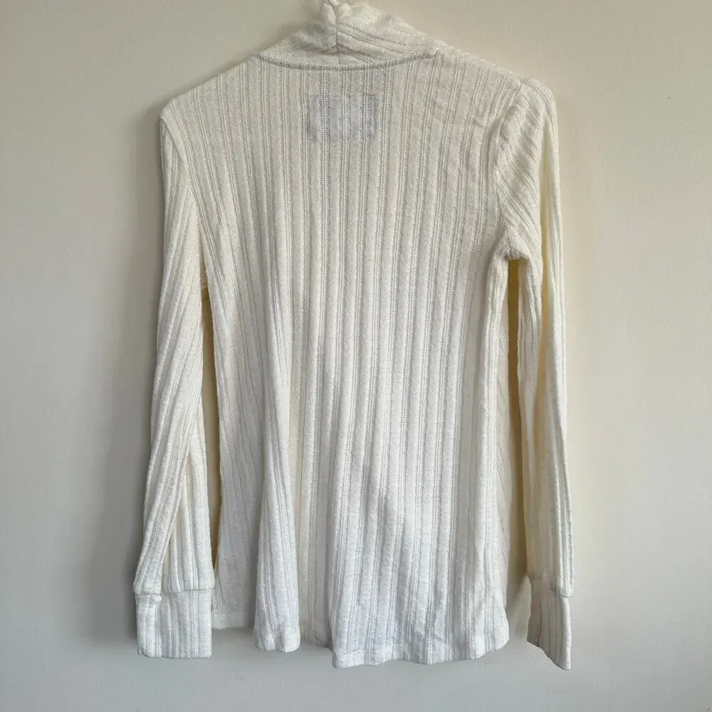 Anthropologie Maeve Rafaela Faux Wrap Deep V-Neck Long Sleeve X-SMALL - Picture 7 of 13